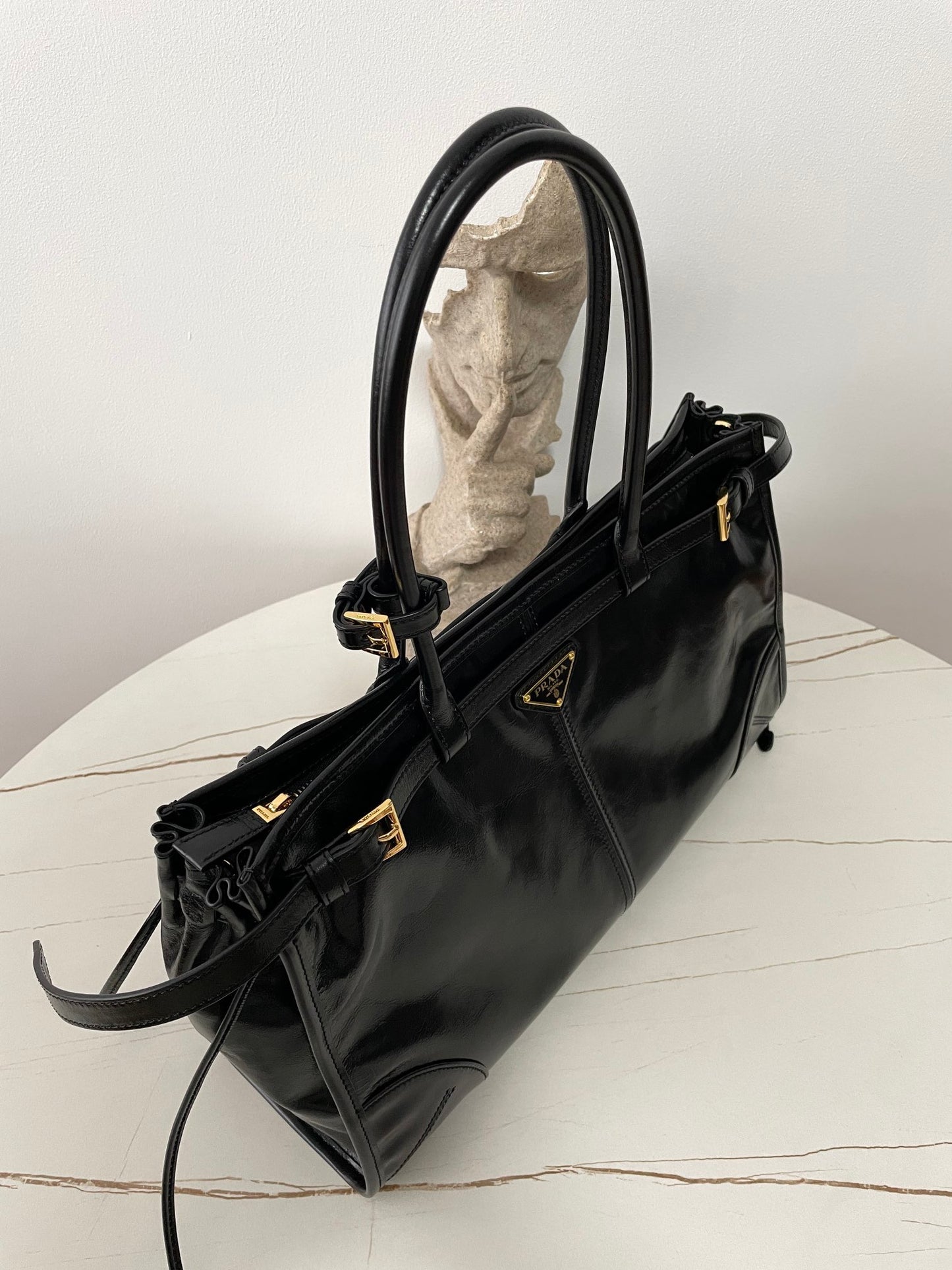 Bonnie Large Leather Bag Black - Level 5