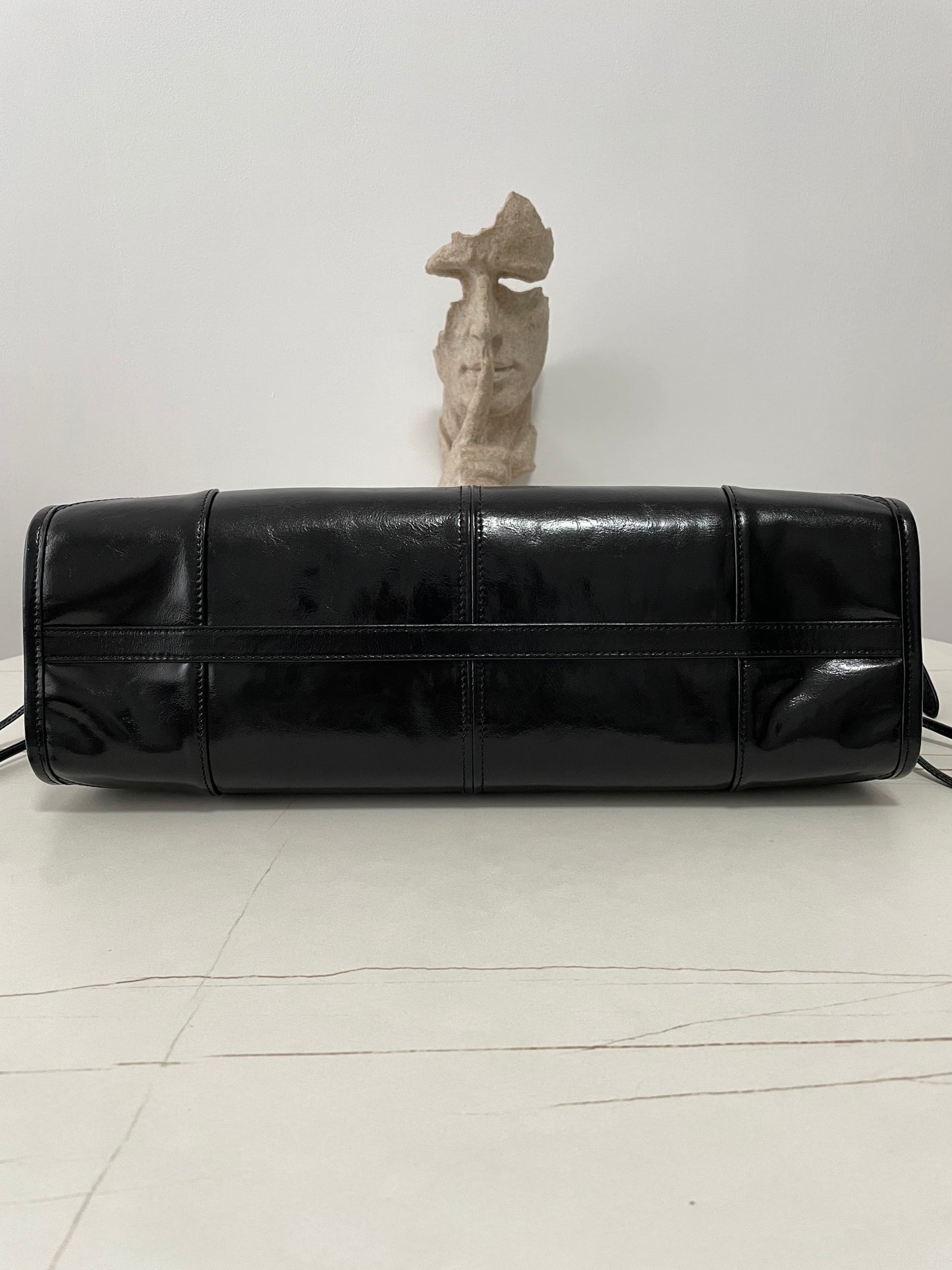 Bonnie Large Leather Bag Black - Level 5