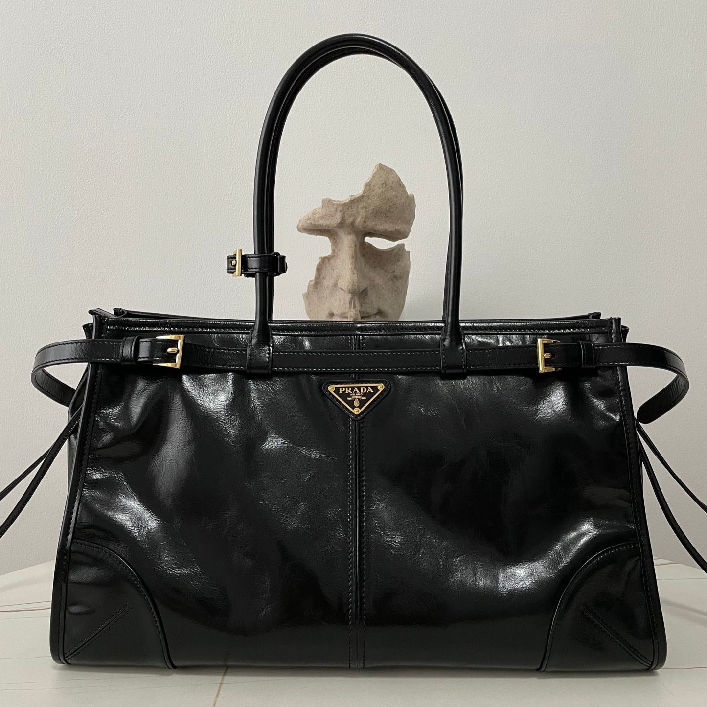 Bonnie Large Leather Bag Black - Level 5