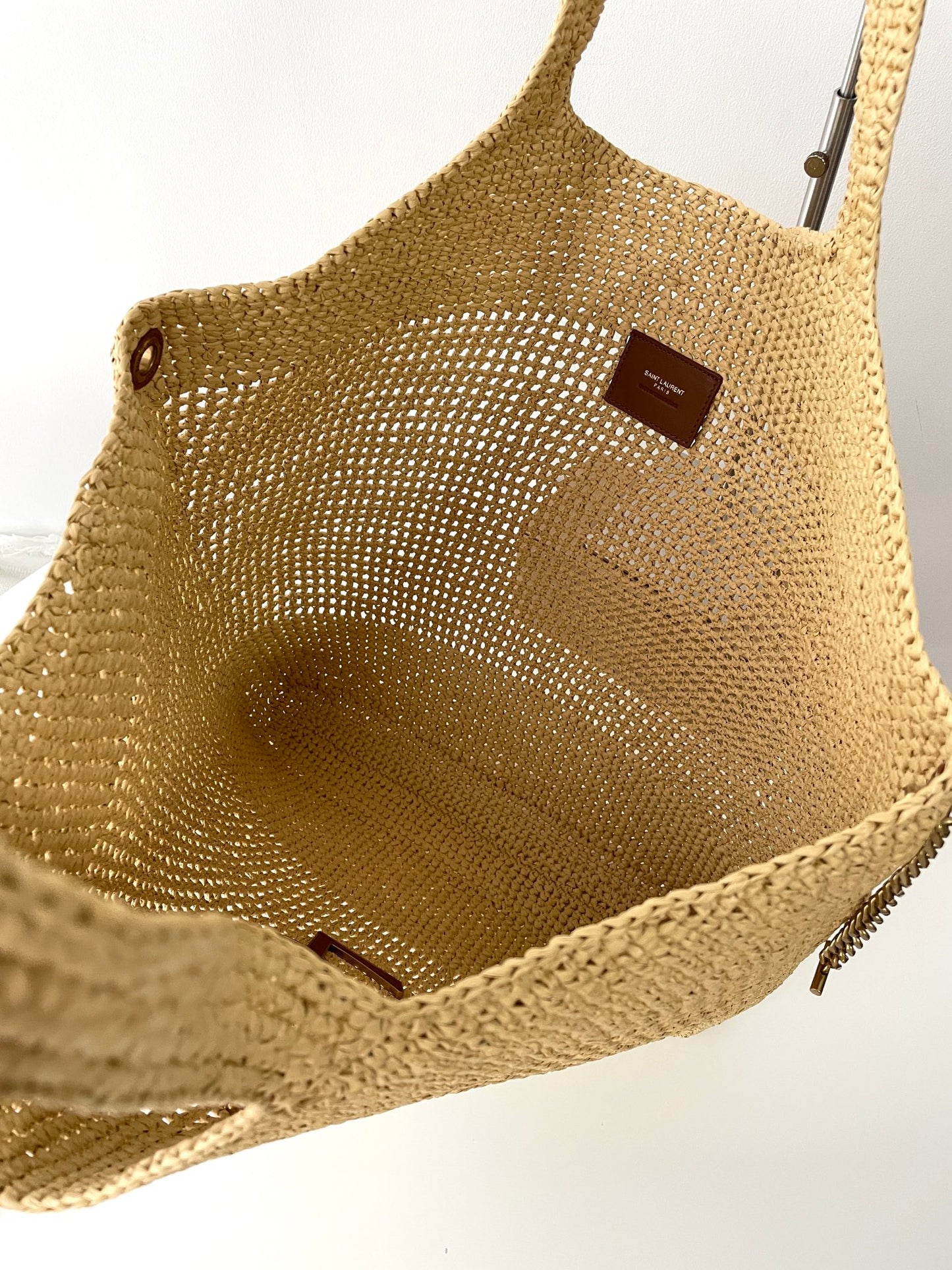 Tan Raffia Icare Tote Bag - Level 5
