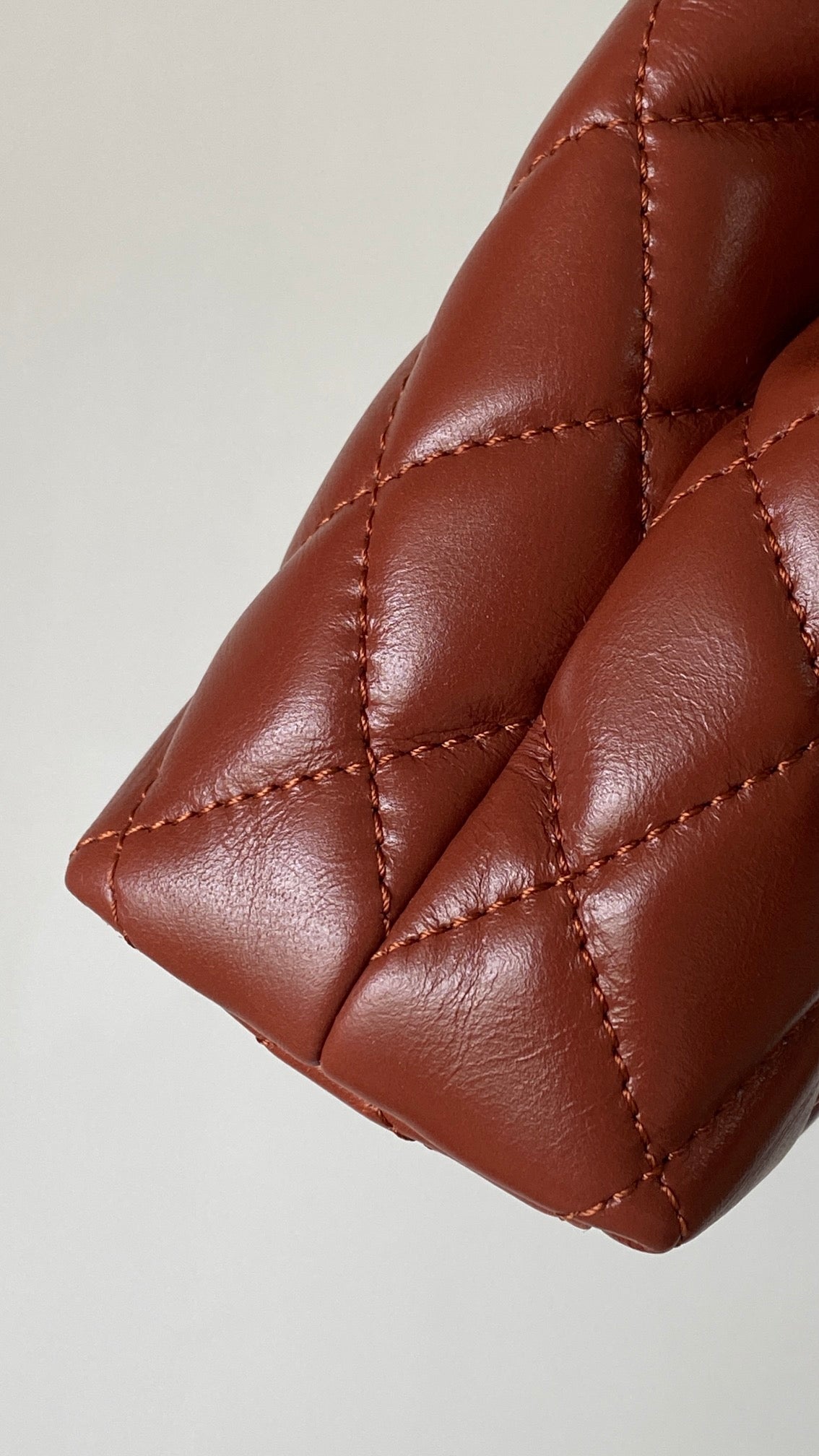 Kelly Bag Brown Lambskin Leather - Level 5
