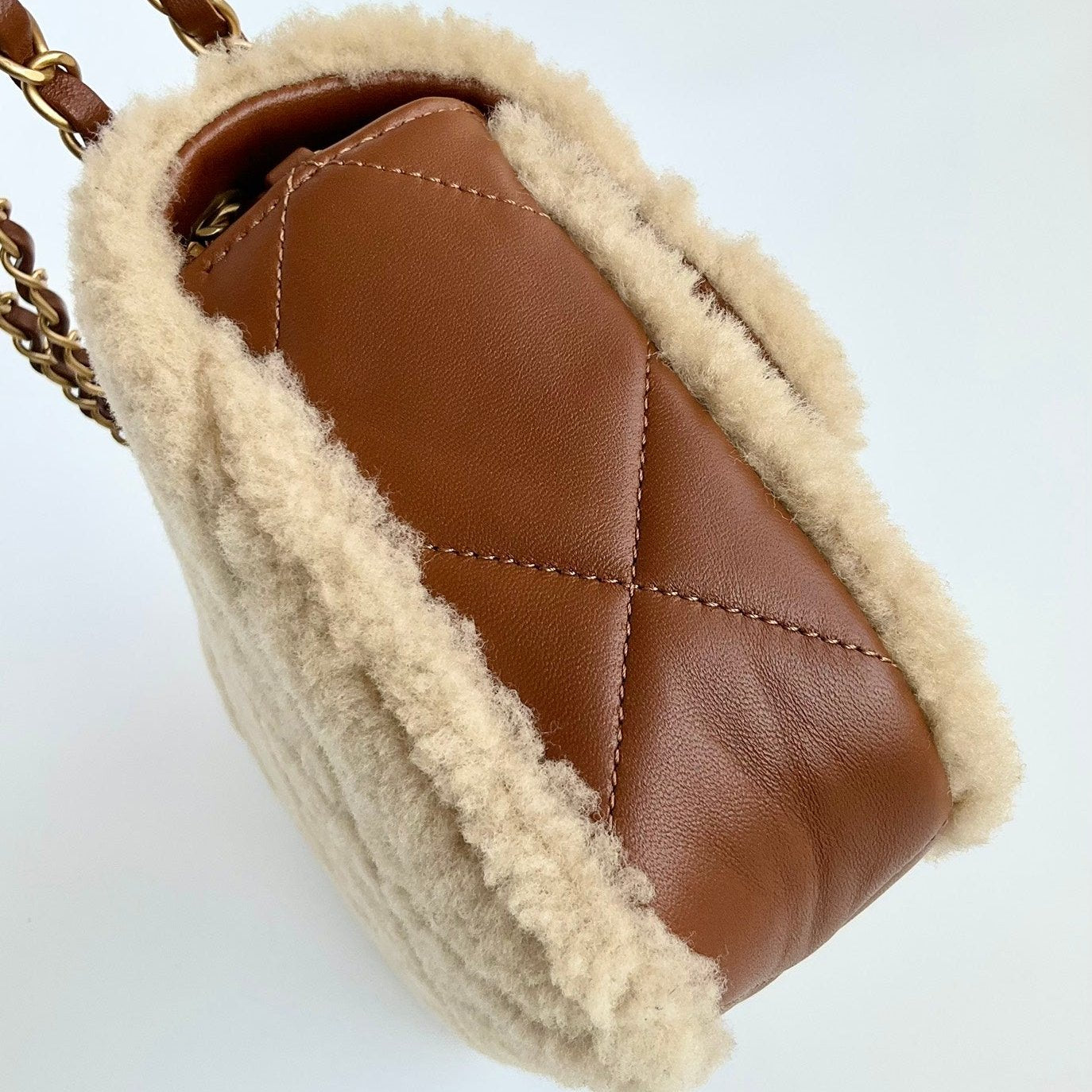 Shearling Small Flap Bag CNL - Level X