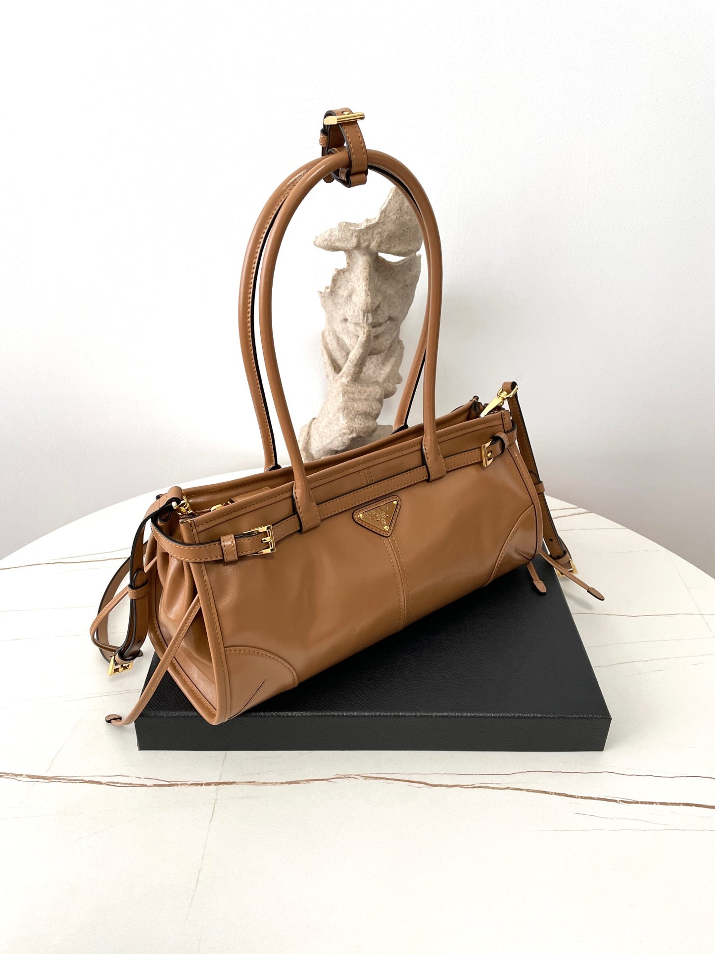 Bonnie Medium Leather Bag Brown - Level 5
