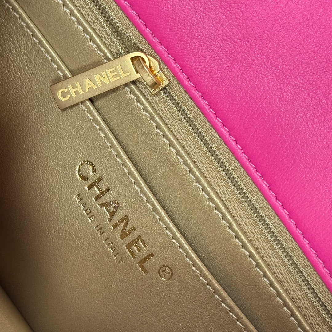 Bright Pink Pearl Crush Mini Flap - Level X