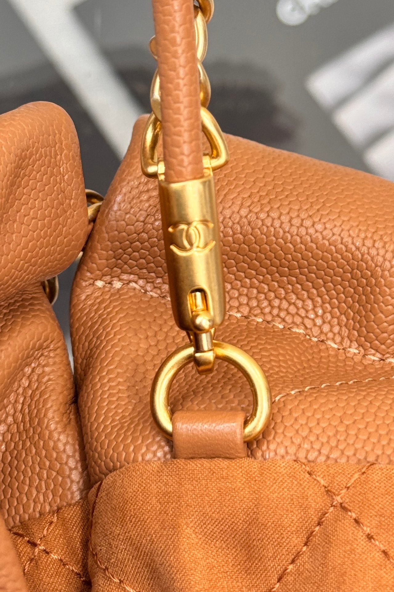 22 Mini Bag Brown Caviar Leather CNL - Level 5