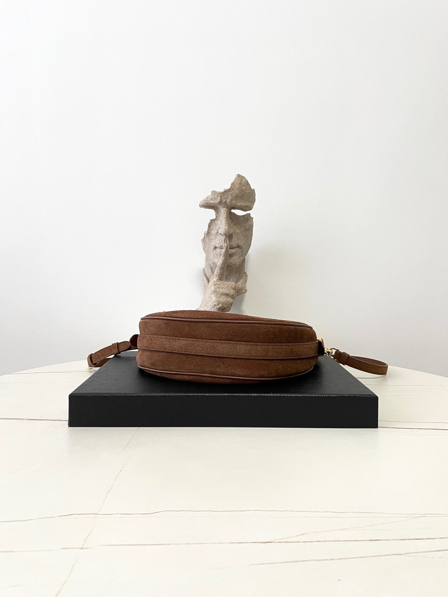 Brown Suede Arque Bag - Level 5