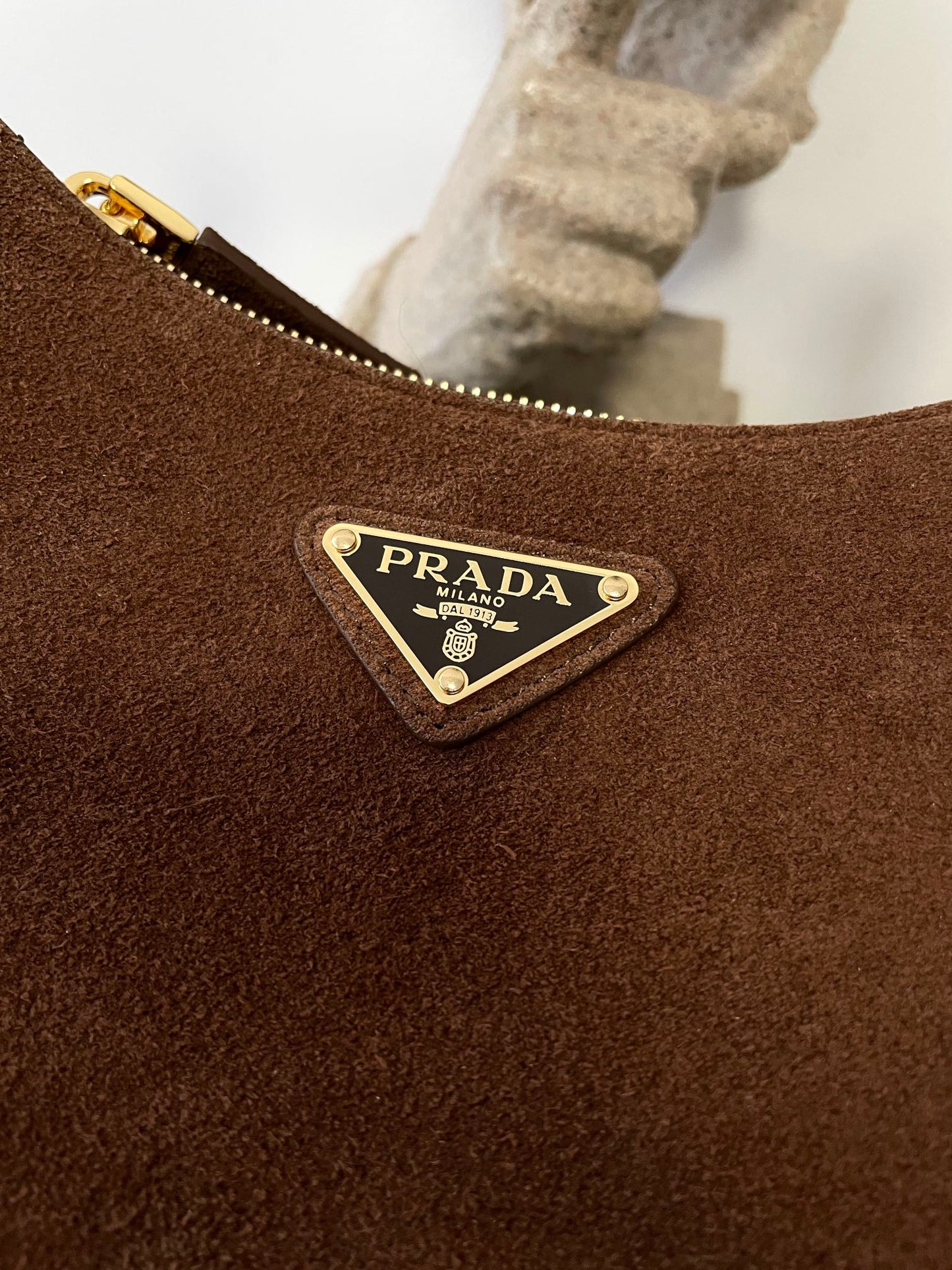 Brown Suede Arque Bag - Level 5