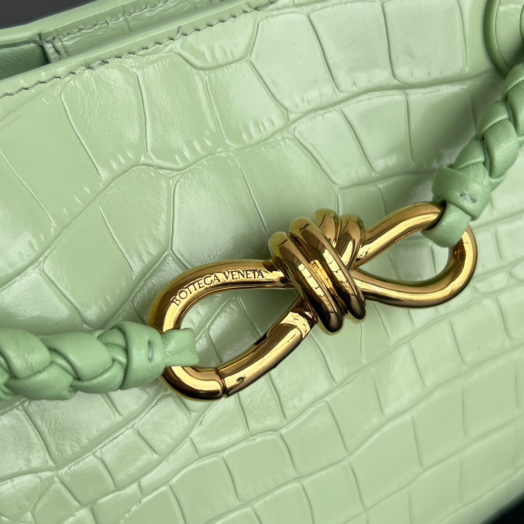 Mini Andiamo Tote Light Green Crocodile - Level 5