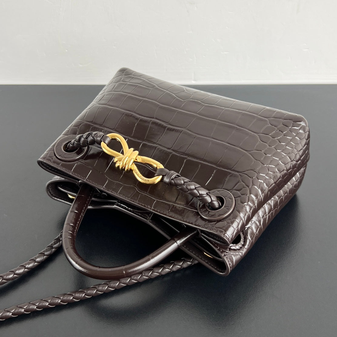 Mini Andiamo Tote Brown Crocodile - Level 5