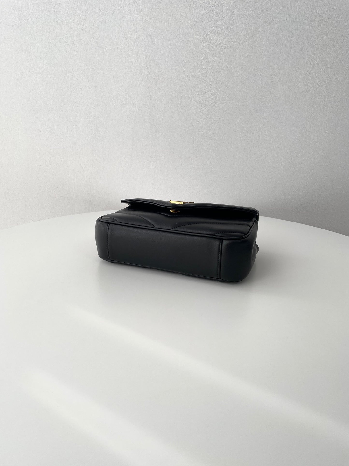 Black Leather New Small Loulou Bag - Level 5