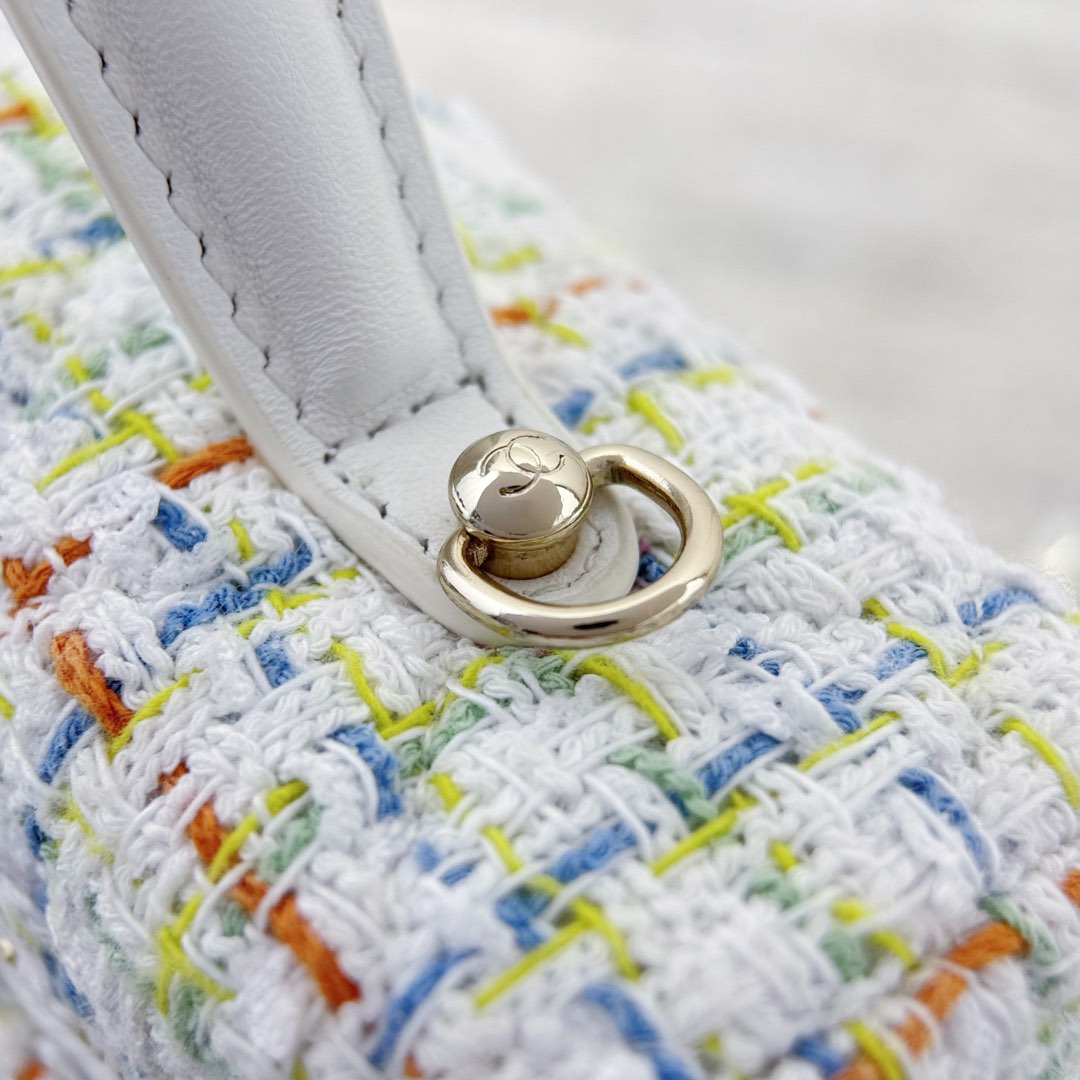 White Tweed Vanity Bag - Level X