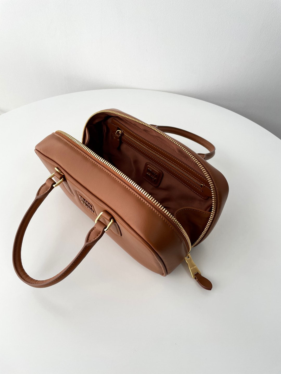 Brown Leather Medium Arcadie Bag - Level 5
