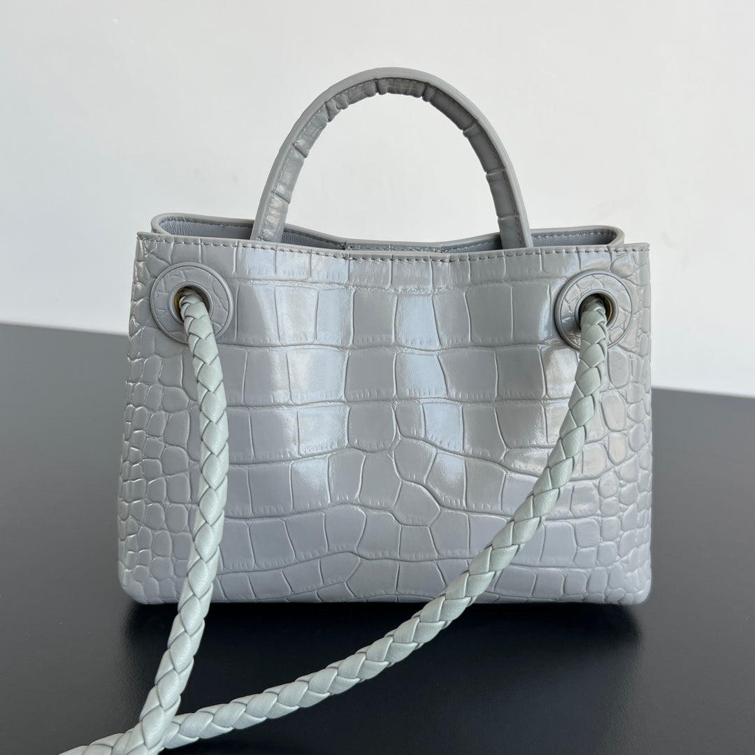 Mini Andiamo Tote Grey Crocodile - Level 5