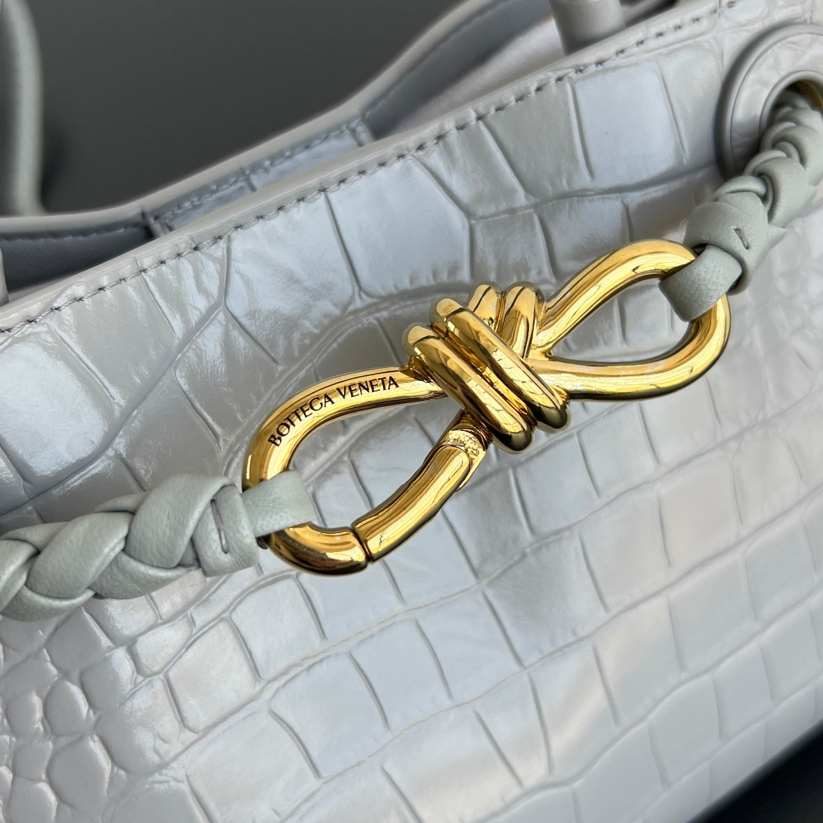 Mini Andiamo Tote Grey Crocodile - Level 5