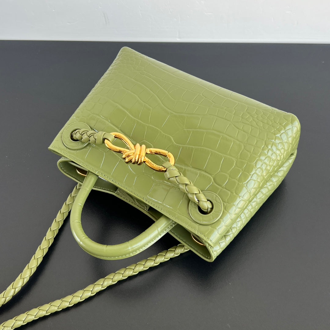 Mini Andiamo Tote Green Crocodile - Level 5