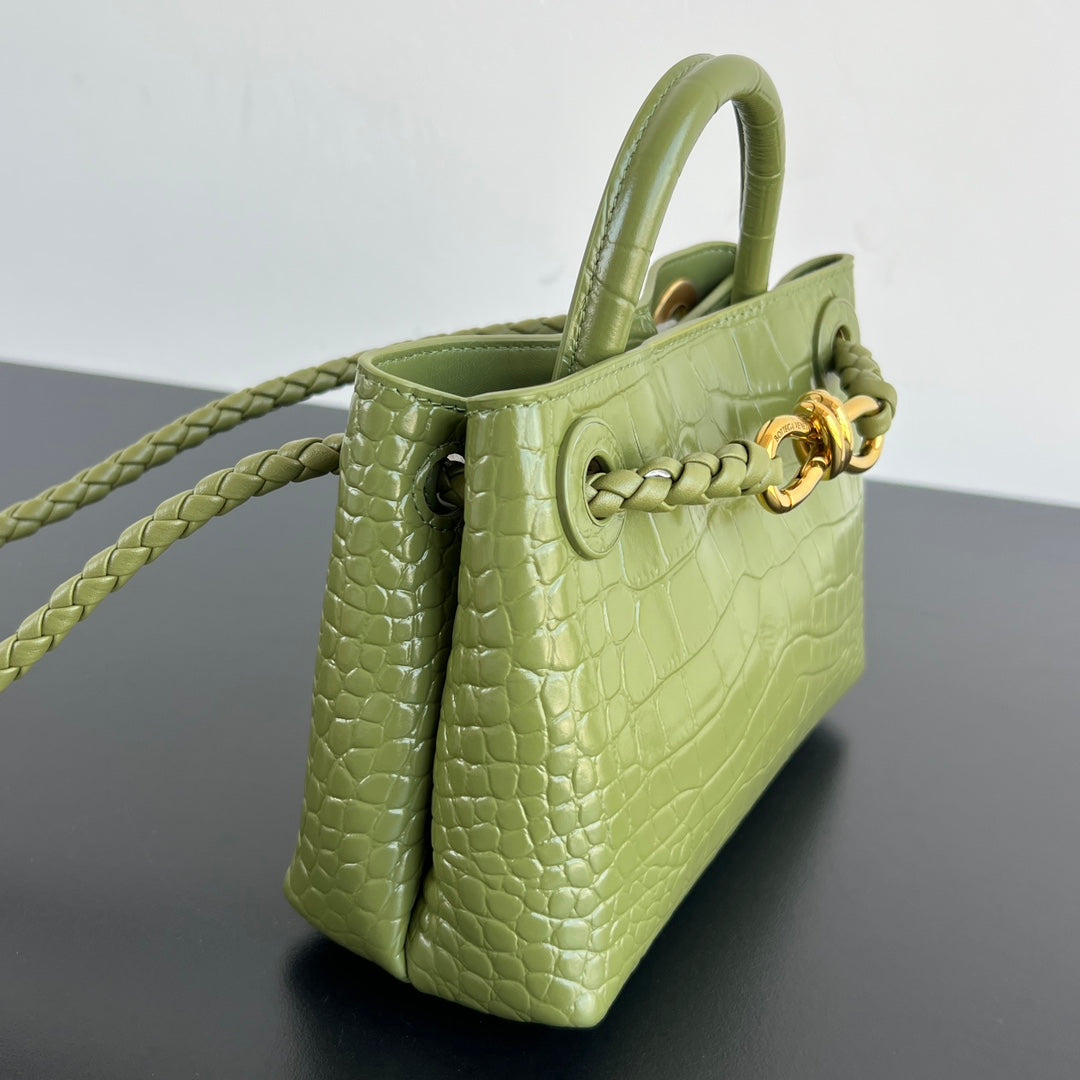 Mini Andiamo Tote Green Crocodile - Level 5