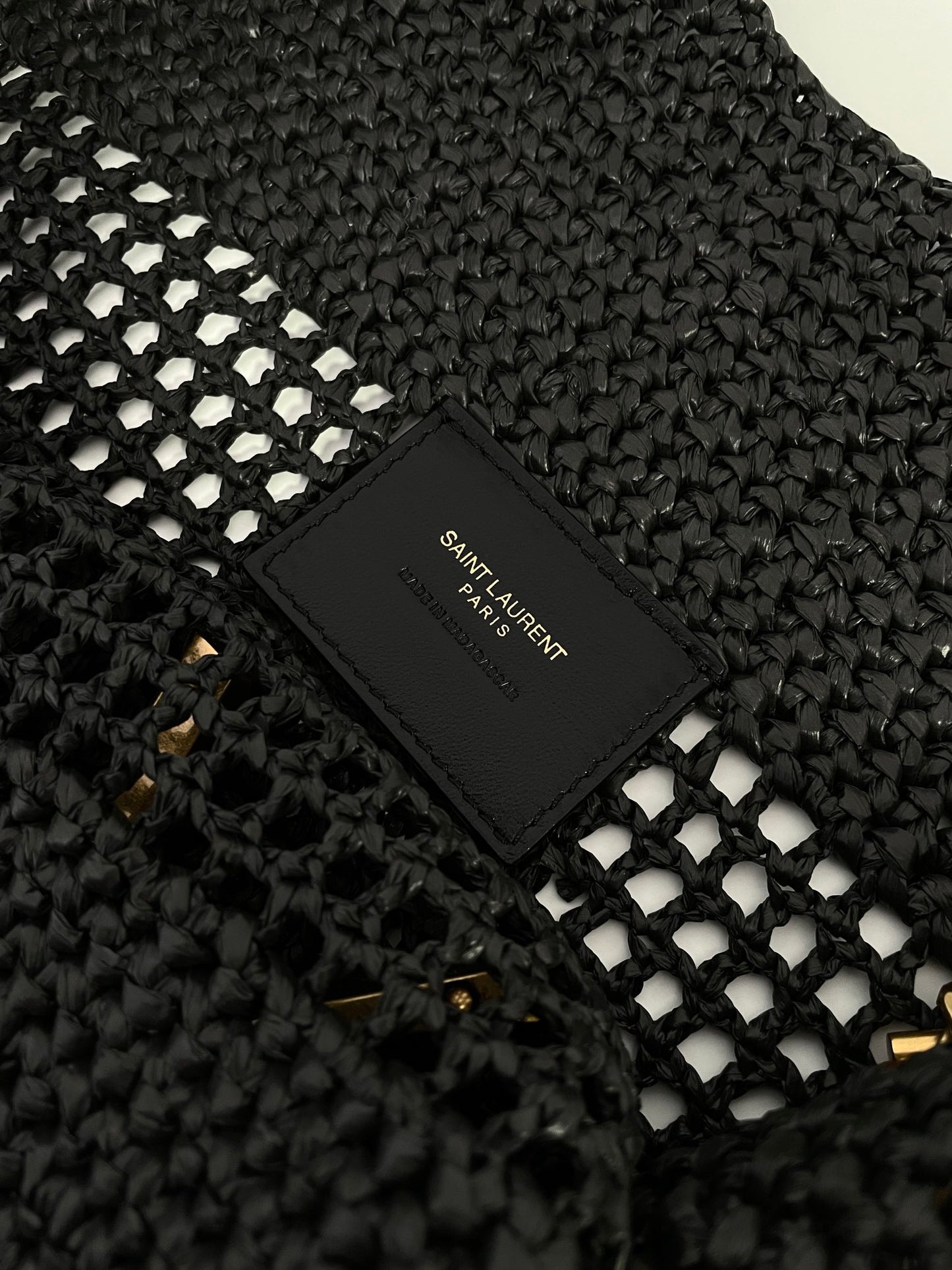 Black Raffia Icare Tote Bag - Level 5