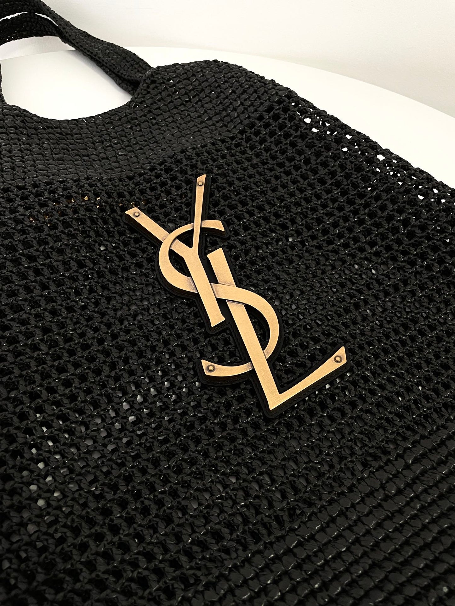 Black Raffia Icare Tote Bag - Level 5