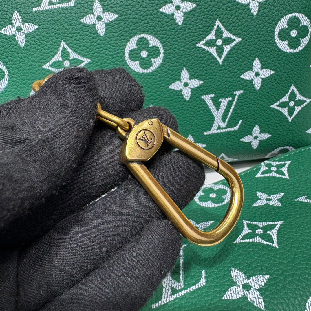P9 Speedy 30 Bandouliere Green Leather - Level 5