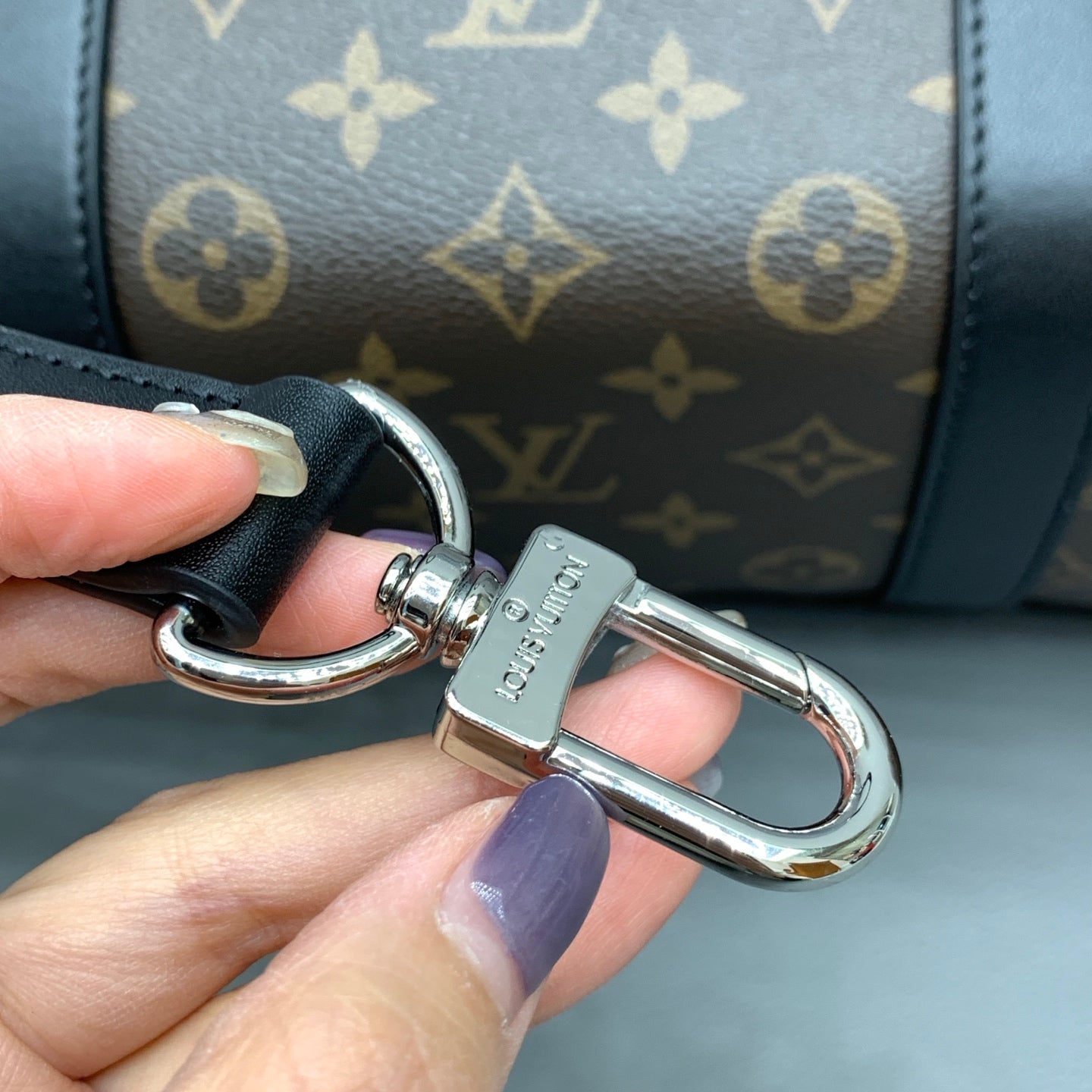 Brown & Black Monogram Keepall 55 Duffle Bag - Level 4