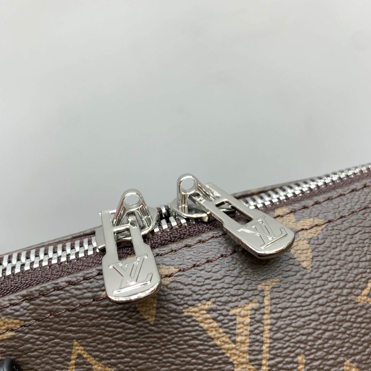 Brown & Black Monogram Keepall 55 Duffle Bag - Level 4