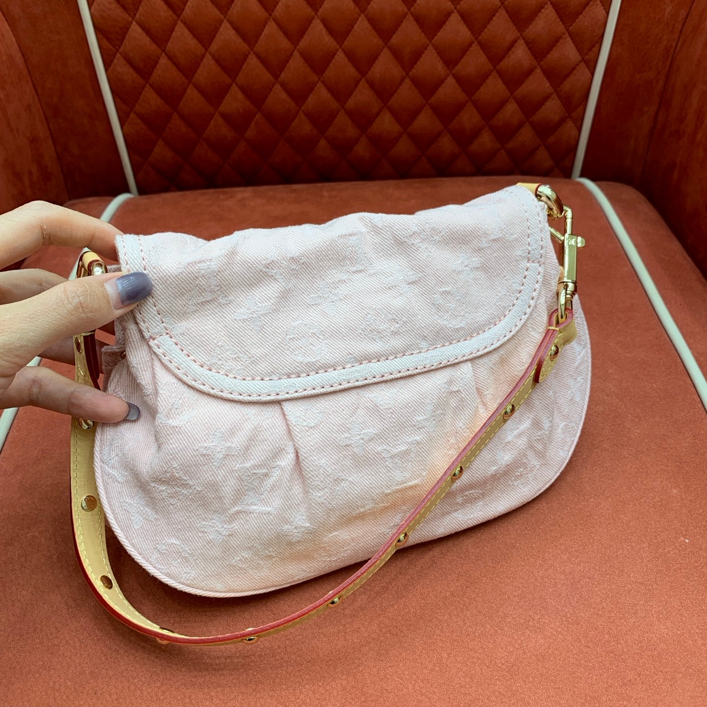 Sunset Pink Denim Bag - Level 4