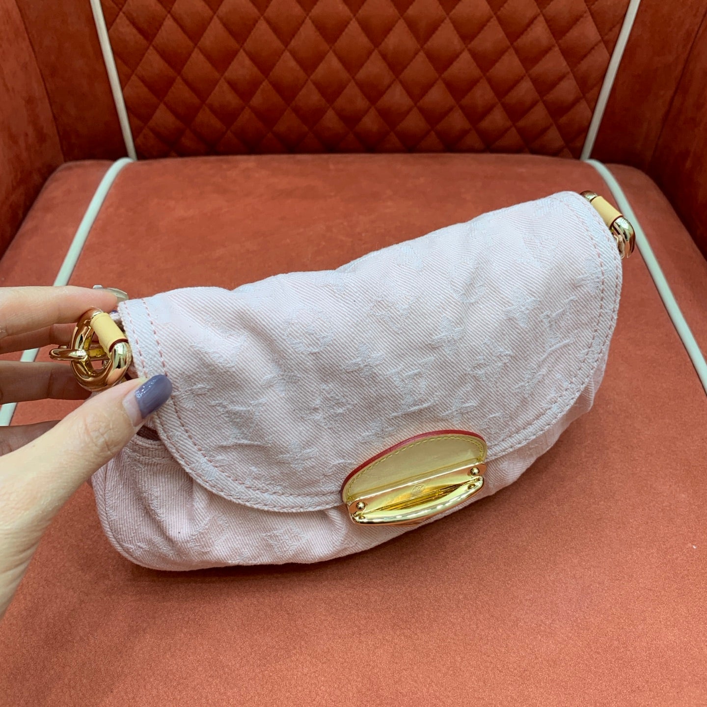 Sunset Pink Denim Bag - Level 4