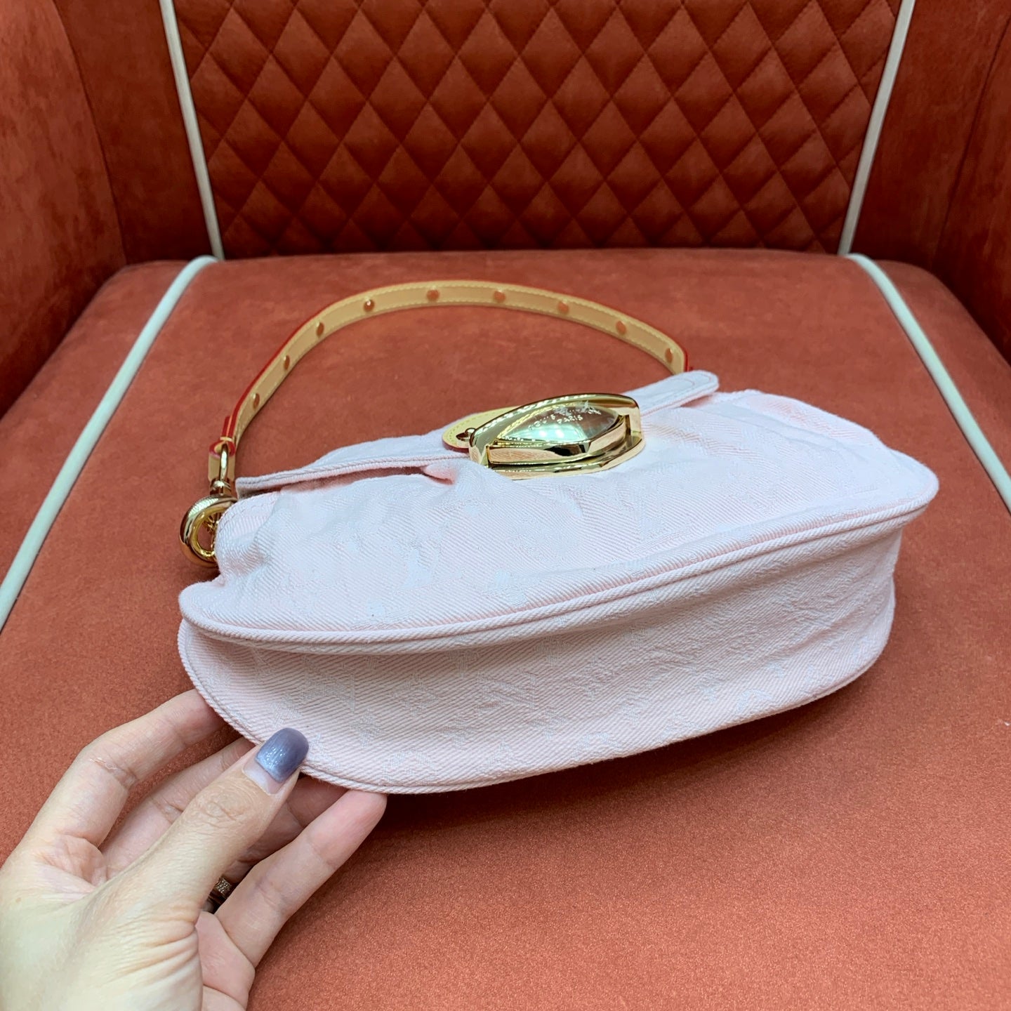 Sunset Pink Denim Bag - Level 4