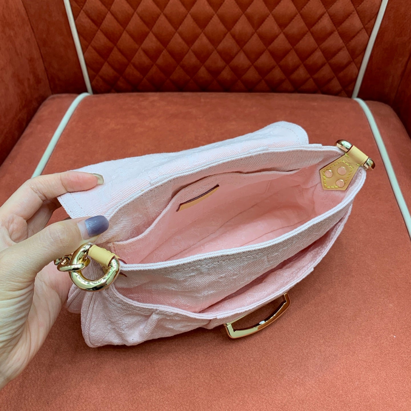 Sunset Pink Denim Bag - Level 4