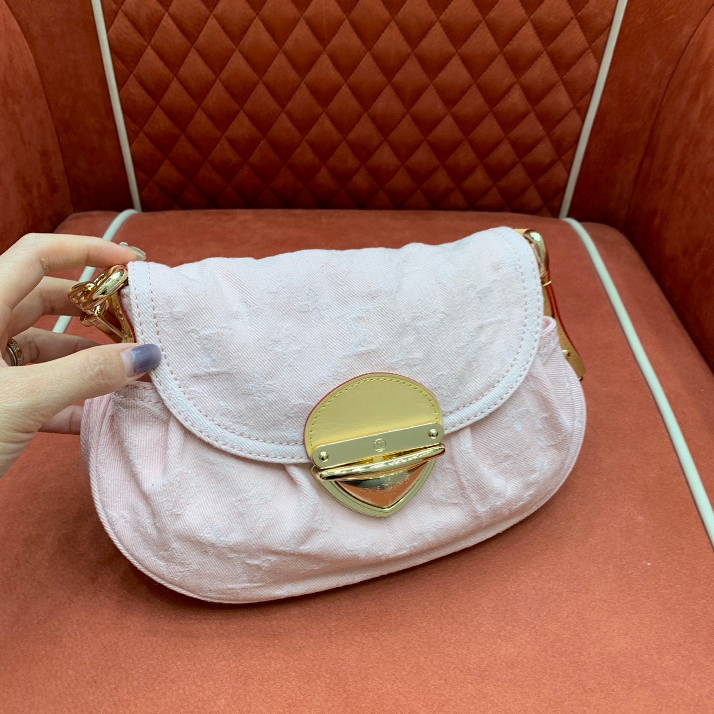 Sunset Pink Denim Bag - Level 4