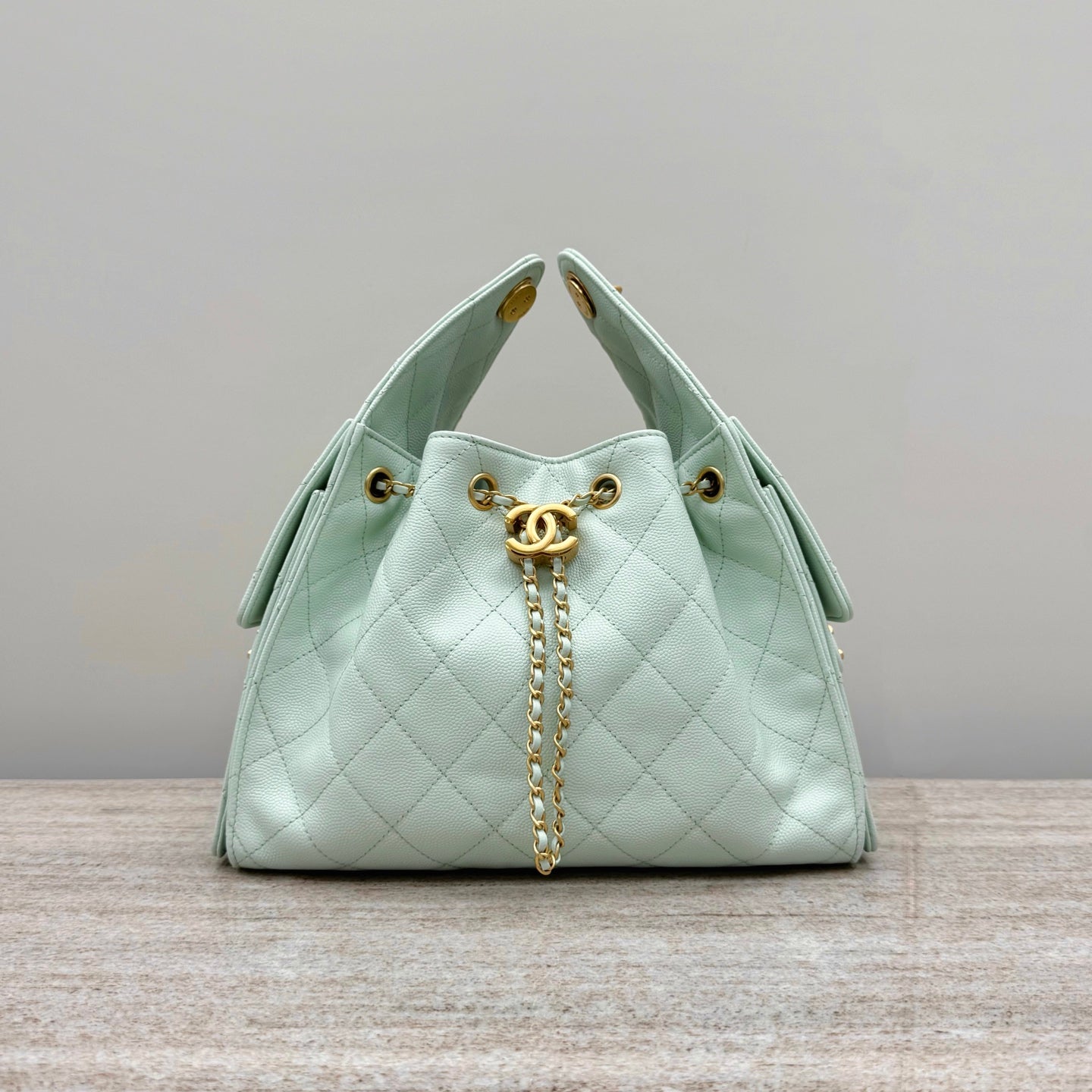 25 Hobo Bag Mint Green Caviar Leather - Level X