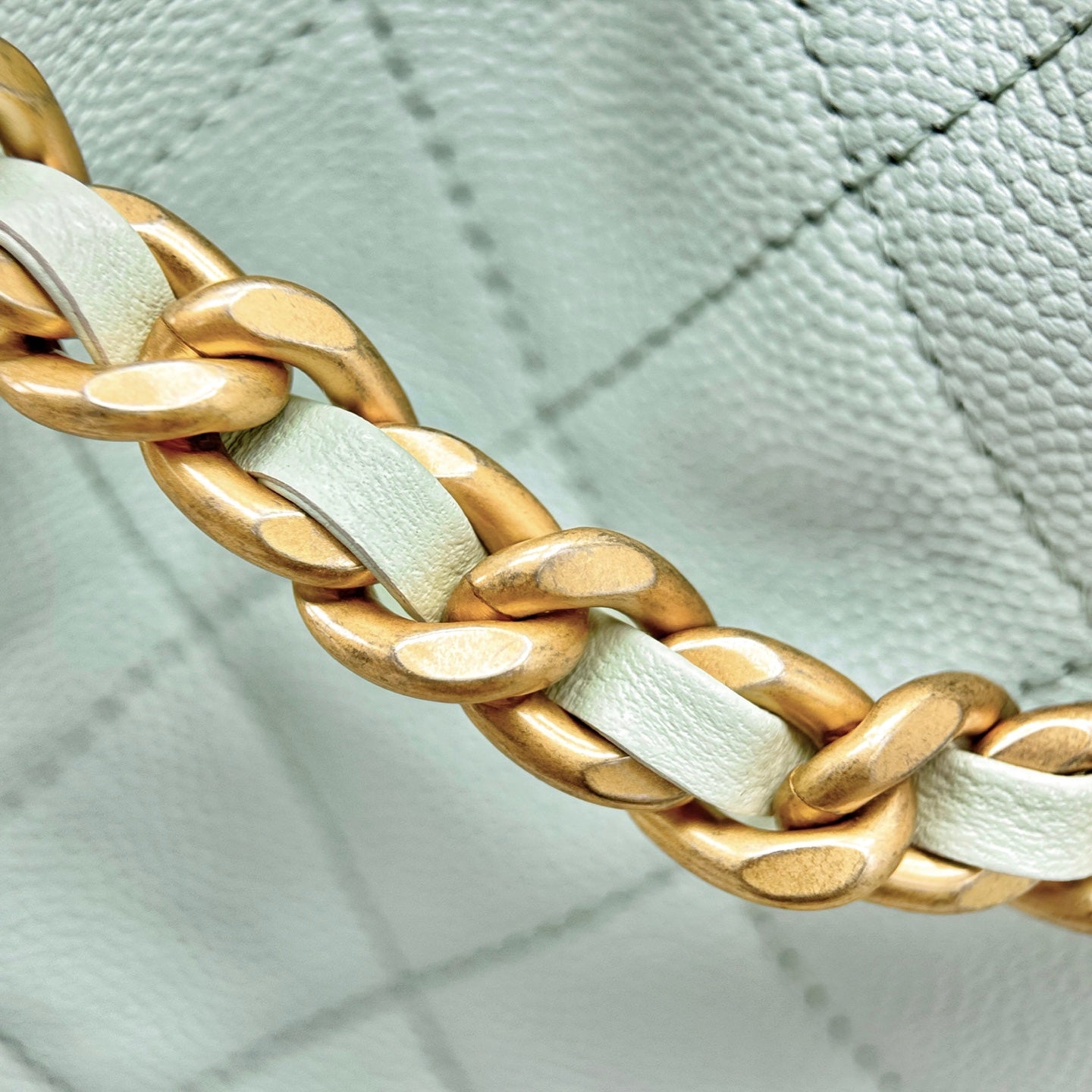25 Hobo Bag Mint Green Caviar Leather - Level X