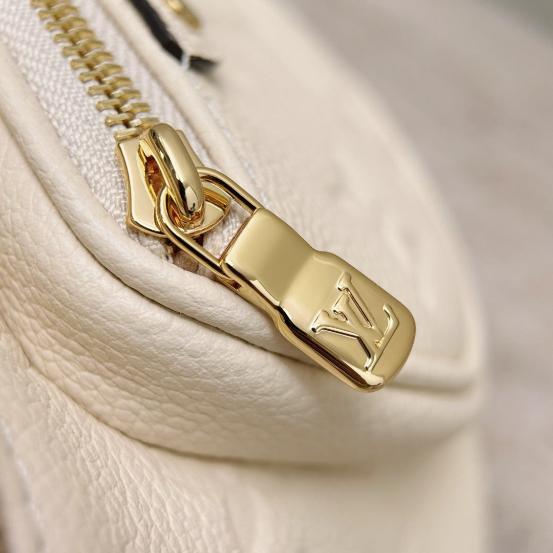 Mini Bumbag White Empreinte Leather - Level X