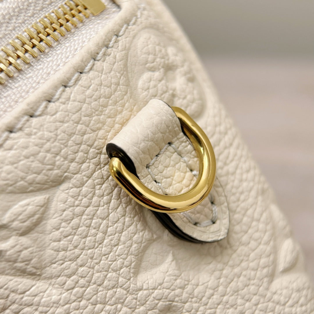 Mini Bumbag White Empreinte Leather - Level X