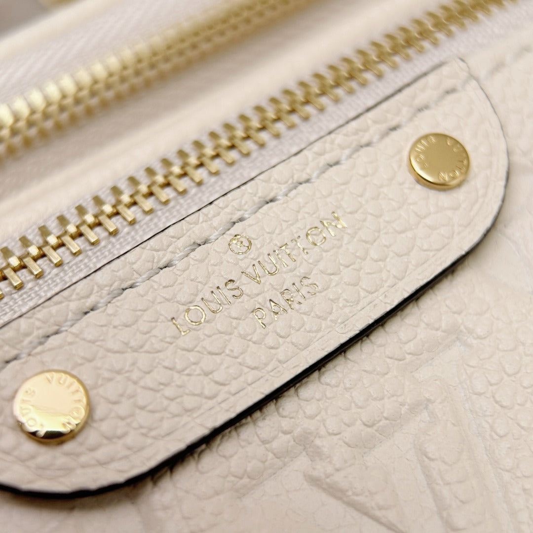 Mini Bumbag White Empreinte Leather - Level X