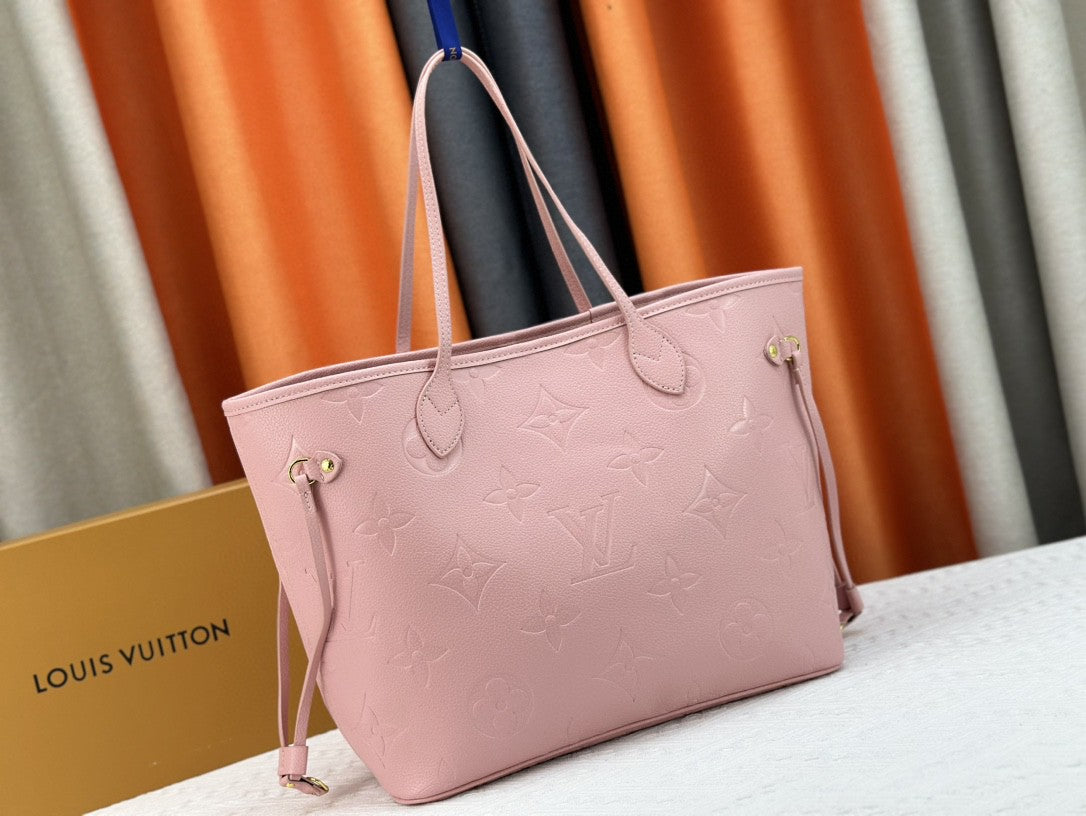 Pink Empreinte Leather Neverfull MM - Level 3