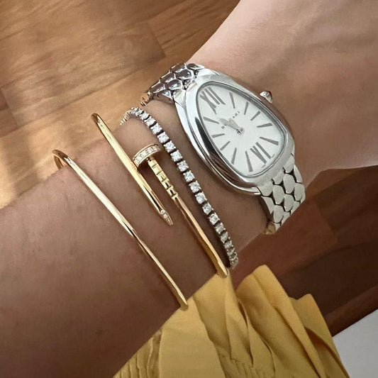 Silver & White Seduttori Ladies Watch 33mm - Level 3