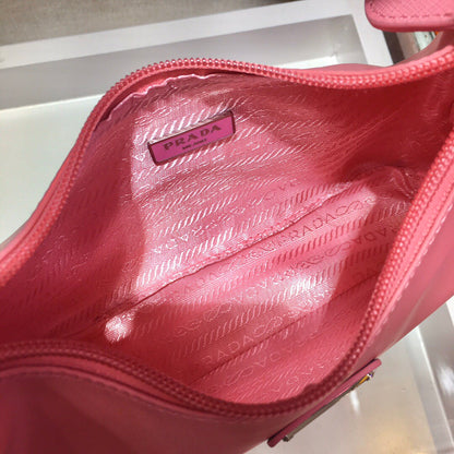 Nylon Re-Edition Hobo Bag Pink PRD - Level 3