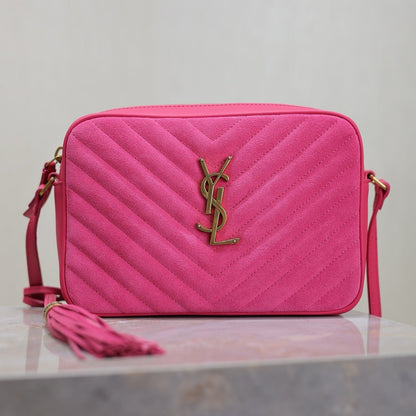 Pink Suede Lou Camera Bag YLS - Level 5