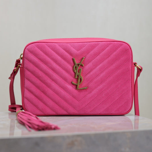 Pink Suede Lou Camera Bag YLS - Level 5