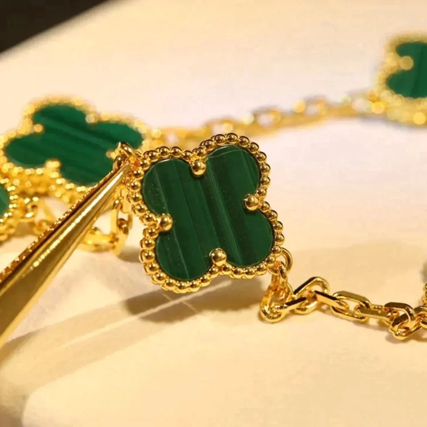 5-Clover Bracelet - Green