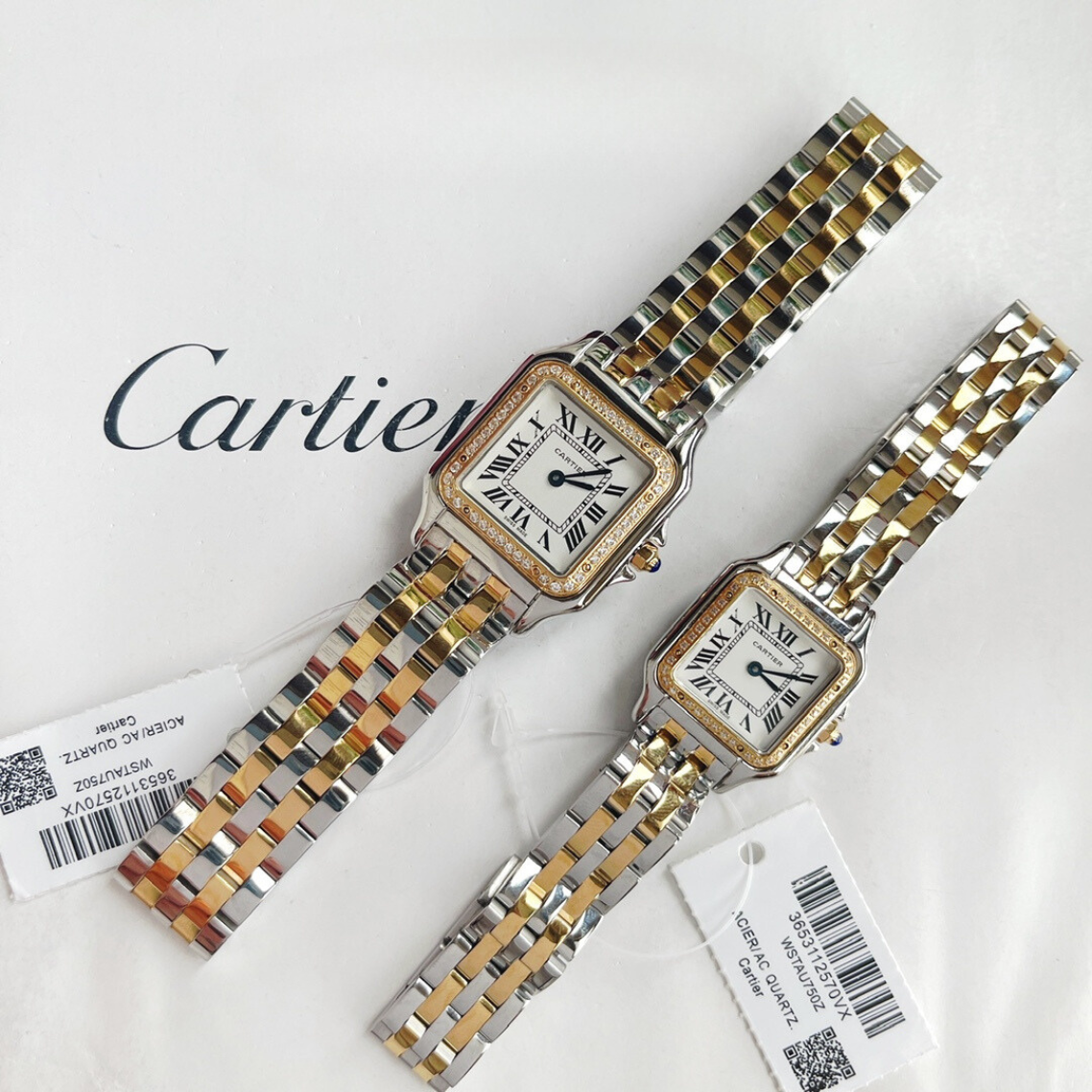 Panthere Ladies Steel Crystal Two-Tone Watch CTR - Level 3