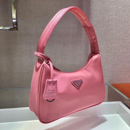 Nylon Re-Edition Hobo Bag Pink PRD - Level 3