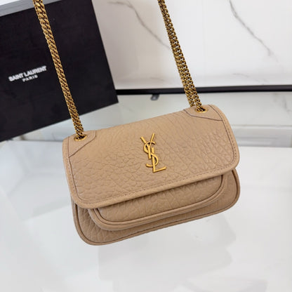 Tan Leather Mini Niki Shoulder Bag - Level 5