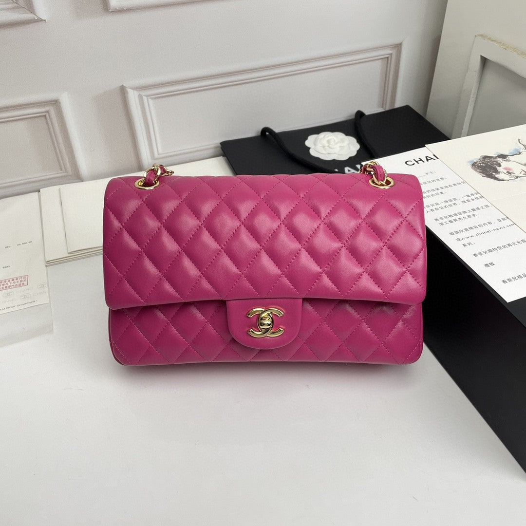 Small Lambskin Flap Bag Pink CNL - Level 4