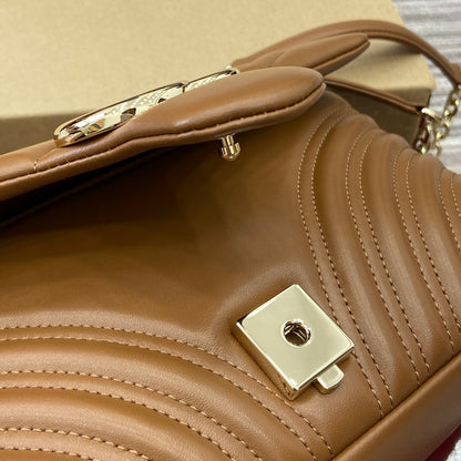 Medium Marmont Bag Brown Leather - Level 5