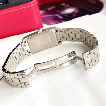 Ladies Tank Americaine Steel Silver Watch CTR - Level 3