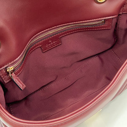 Medium Marmont Bag Red Leather - Level 5