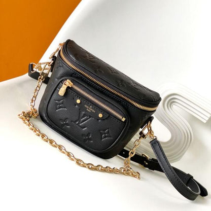 Black Empreinte Leather Mini Bumbag - Level 4