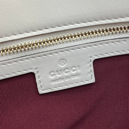 Medium Marmont Bag White Leather - Level 5